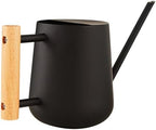 Indoor Plant Watering Can with Long Spout 900ml Metal Black by Sosoport