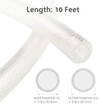EASTRANS 1-1/4" ID x 10ft High Pressure Braided Tubing Clear Vinyl Hose - Image 2