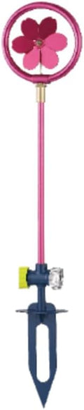 Flower Sprinkler with Ground Spike Base, 4.3" x 22", Color: Pink by Drip+Depot