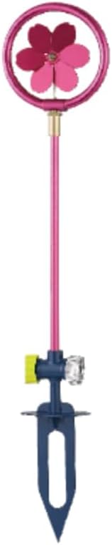 Flower Sprinkler with Ground Spike Base, 4.3" x 22", Color: Pink by Drip+Depot