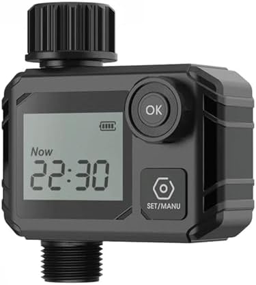 NURII Screen Display Garden Watering Timer, Controller Digital Programmable Faucet Watering Irrigation System (Size : 1 Timer and 1 Head) by Unknown