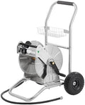 Giraffe Tools Garden Hose Reel Cart with Wheels, Stainless Steel Heavy Duty Water Hose Reel Cart, 200 ft of 1/2 Capacity, Mobile for Outside by GiraffeTools