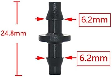 Utility Connector Adapter Hose Connector Adapter 1/8 1/4 inch Garden Irrigation Connector, Barbed Single and Double Elbow Drip Irrigation Arrow Connector, for 3/5 4 / 7Mm Hose/D - Image 3