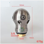 3/8 Warthog Rotary Nozzle High Pressure Sewer Jet - Image 3