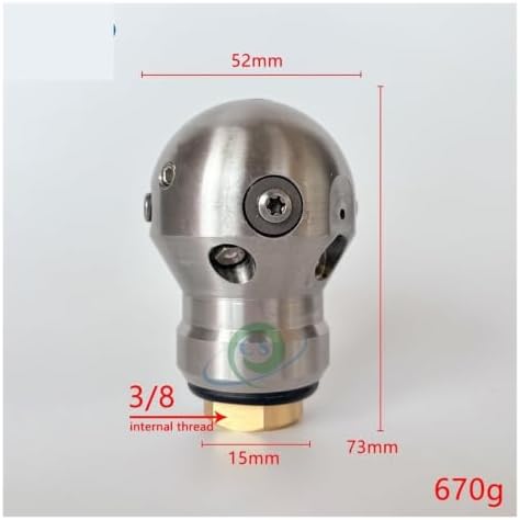 3/8 Warthog Rotary Nozzle High Pressure Sewer Jet - Image 3