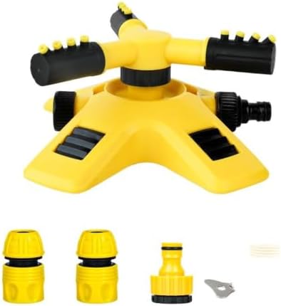 Degree Rotating Lawn Sprinkler, Series Connectable Garden Water Sprayer by Unknown