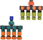 Hoses Connector 1/2 3/4 Garden Faucet Hose 4-Way Manifold Garden Faucet Connector G1/2 G3/4 G1 1 pc(A-1) - Image 2