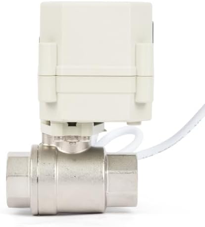 U.S. Solid 1/2 in Motorized Ball Valve with Programmable Auto On-Off Cycle Timer, 2-Way 304 Stainless Steel Electric Actuator, 00:00:00-99:59:59 Timing, IP67, AC/DC 9-24 V, NPT, for Water and Air - Image 5