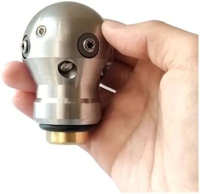 3/8" Thread High Pressure Drain Jetting Rotating Cutting Ball Nozzle Sewer Jetter Ball Jet Nozzle(3I8 Female 40LPM) - Image 2