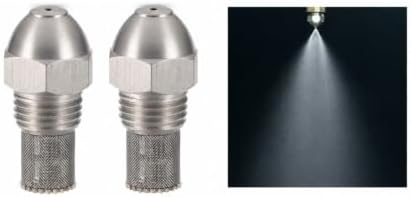 Fine Atomizing Spray Tip 2PCS 304 Stainless Steel Misting Nozzle 1.5mm Orifice 1/4 BSPT Atomizing Spray Tip Silver Garden Misting Nozzle Plant Watering - Image 4
