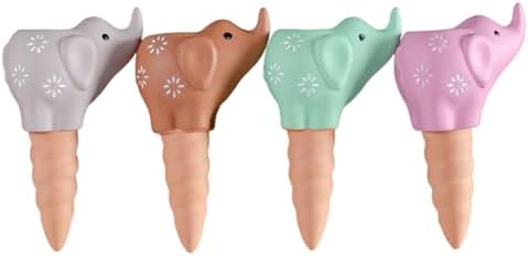 4Pcs Self Watering Spikes Elephant Terracotta Watering Stakes Devices Vacation Self Watering Stakes For Indoor Outdoor Watering Cones by Unknown
