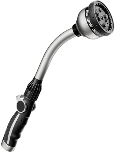 RESTMO Watering Wand Heavy Duty, 15-Inch Long Hose Nozzle Sprayer by Restmo