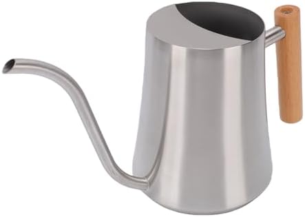 Indoor Watering Can 1L with Long Spout, Wood Handle & Metal Body for House Plants, Bonsai, Garden Flowers - Small Water Can Pot (Sanding 1L) - Image 4