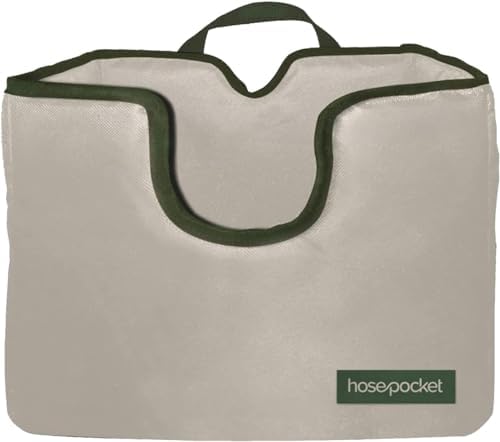 Expandable Garden Hose Holder by Hose Pocket – Store Your Expandable Garden Hose Neatly and Simply – Size Large Designed For 50-100 ft. Hose (Large) by PipeWarmers