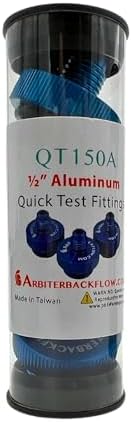 Arbiter Backflow Quick Connect Test Fittings (Aluminum, 1/2" (Set of 3)) - Image 4