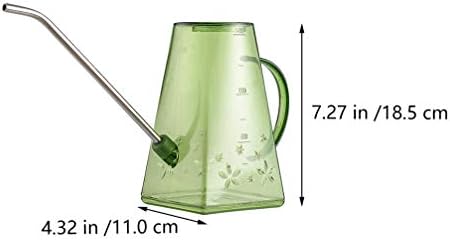 Plastic Watering Can Indoor Plants: 1.4L Long Spout Small Watering Can for House Plant Garden Flower Indoor or Outdoor Plants Watering (Green) - Image 3