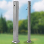 Stainless Steel Outdoor Water Column Faucet - 31.5in Freestanding Garden Hose Holder & Fountain for Parks, Lawns, Restrooms - Durable 304 Water Hydrant Garden Decor - Image 3