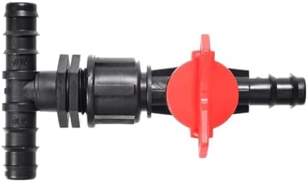 1 Set 16mm 1/2" Garden Hose Splitter Tee Reducer Barb Connector with Tap Valve 3-Way Fitting for Drip Irrigation System(A) - Image 4