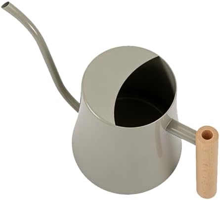 Other Watering and Irrigation Supplies Spout Watering Can, Metal Can with Wood Handle, for Indoor Outdoor Plants Garden Flowers 1L Stainless Steel Long (Gray) - Image 3