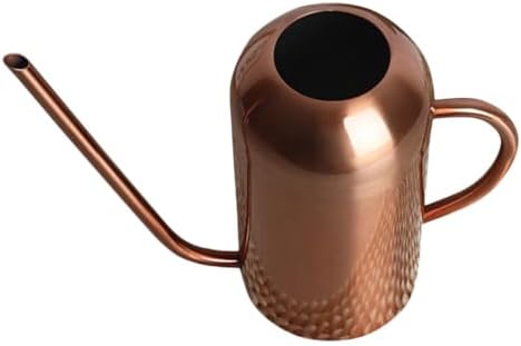 Vintage Stainless Steel Watering Can 1.5l with Long Spout for Garden and Indoor Plants, Copper Color Succulent Watering Pot for Flower Care by Yardenfun