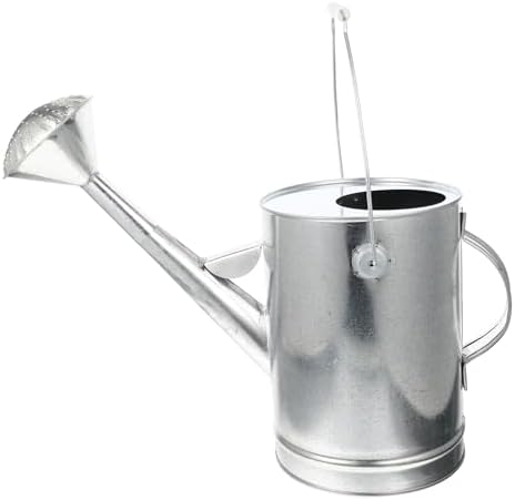 SUPVOX Vintage Style Large Galvanized Watering Can with Long Spout for Indoor and Outdoor Plants Succulents Flowers and Garden Use Thickened Pot for Easy Comfortable Plant Care by SUPVOX