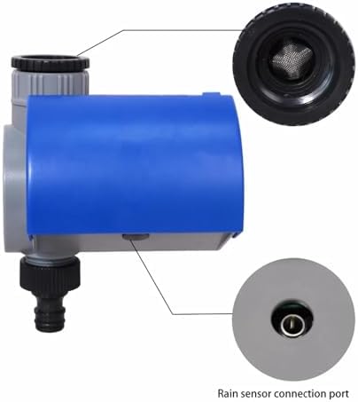 Home Garden Automatic Water Timer, Solenoid Valve Digital Irrigation Controller and Rain Sensor and Humidity(With rain sensor) - Image 3