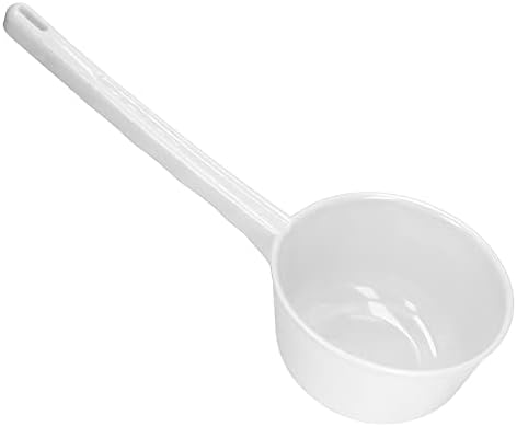 Plastic Water Scoop with Long Handle, Large Capacity, PE Material, Model 1506-1, for Garden, Bathroom, Kitchen, Washing Food, Baby Shower, Bathing, Watering Flowers (White) by Unknown