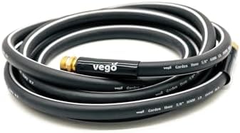Vego Garden Leader Hose 16ft with Brass Thread and Swivel Grip Sleeve, 5/8" Leader Garden Water Hose with Male to Female Fittings for Garden & Yard by VegoGarden