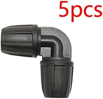Xiaochen Garden Plumbing Hose Adapter 3/8" to 1/4" Hose Connector Tee Manifold Elbow End Plug Repair 8/11 to 1/8" 4/7 Mm Barb Reducer 5 Pieces (Color : Elbow) - Image 2
