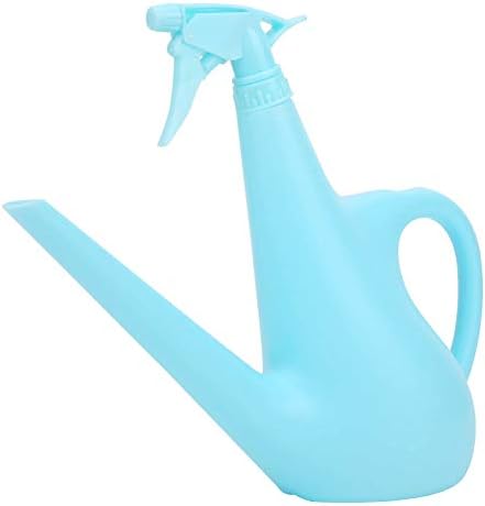 1.5L Portable Adjustable Pressure Sprayer Bottle Watering Can with Dual Nozzle for Garden Balcony Office Plants ABS Material Lightweight Durable by Mavaol