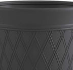 Suncast 4 Pack 14" x 12" Round Resin Decorative Weatherproof Outdoor Hideaway Standard Garden Hose Storage Pot with Drainage Holes, Gray - Image 7