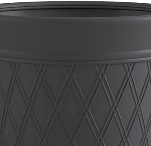 Suncast 4 Pack 14" x 12" Round Resin Decorative Weatherproof Outdoor Hideaway Standard Garden Hose Storage Pot with Drainage Holes, Gray - Image 7