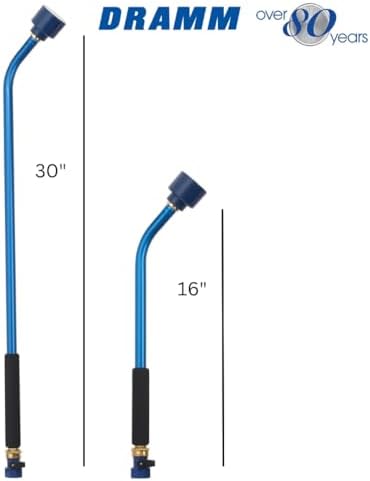 Dramm Sunrise Soft Rain Watering Spray Wand – 16” Long, Red – Gentle Full-Flow Spray with Shut-Off Valve & 8” Foam Grip – Lightweight & Durable for Gardens, Hanging Baskets & Planters - Image 4