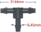 3/5 4/7 Hose Connectors Tee Cross Barb Coupling Watering Fitting For Hose Drip Irrigation System Joints 50Pcs (Color : 4I7 MM-01) - Image 2