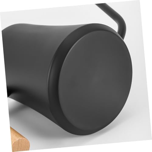 Vintage Stainless Steel Watering Can Black with Long Spout - Image 3