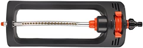 Automatic Oscillating Lawn Sprinkler with 19 Adjustable Spray Patterns Aluminum Alloy Body Heavy-Duty Plastic Base for Garden Irrigation & Yard Watering - Image 3