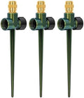 RESTMO 3 Pack Heavy-Duty Full-Metal Lawn Sprinklers for Yard by Restmo