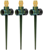 RESTMO 3 Pack Heavy-Duty Full-Metal Lawn Sprinklers for Yard by Restmo