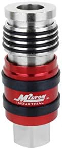Milton 2 In ONE Universal Safety Exhaust Coupler – 1/2" FNPT x 1/2" Body Flow, Safely Bleeds Excess Air and Disengages Fittings by Milton