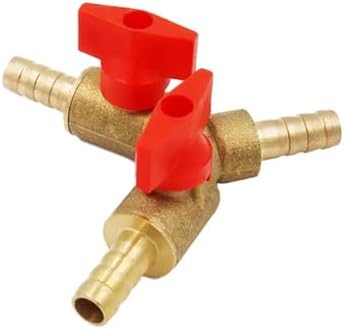 5/16 Fuel Shut Off Valve 2pcs 8mm 10mm Hose Barb Y Type Three 3 Way Brass Shut Off Ball Valve Pipe Fitting Connector Adapter For Fuel Gas Water Oil Air For Water Gas Fuel Drip Irrigation(10mm) by Unknown