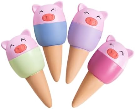 KESYOO 4pcs Terracotta Self Watering Spikes for Plants, Pig Shape by KESYOO