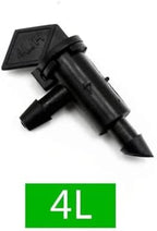 Drip Emitter 150 Pcs 4/7mm Adjustable Micro Drip Sprinkler Emitter Garden Flag Irrigation Drippers for Yard Greenhouse Watering System(4L Black) - Image 2