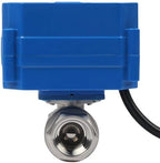 U.S. Solid 1/2" Motorized Ball Valve with US Plug 110VAC NSF Certified 304SS Electrical Ball Valve,Auto Return, Normally Closed (Pack of 12) - Image 4