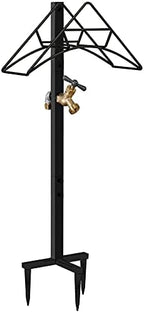 Artigarden Garden Hose Holder Stand with Brass Spigot Faucet Freestanding - Image 6