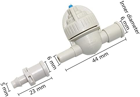 Garden Plumbing Adapter 20 Set 6 Mm Spherical Anti-drip Device with Single Barbs Straight Connector Garden Water Kits Irrigation System Hose Accessories - Image 2