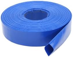 1147-1500-100FT General Purpose Reinforced PVC Lay-Flat Water Discharge Hose, 1-1/2-Inch by 100-Feet, Blue by Abbott+Rubber
