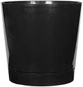 Novelty Root & Vessel Majestic Full Depth Round Cylinder Pot, Glossy Black, 14-Inch (10148) by RootVessel
