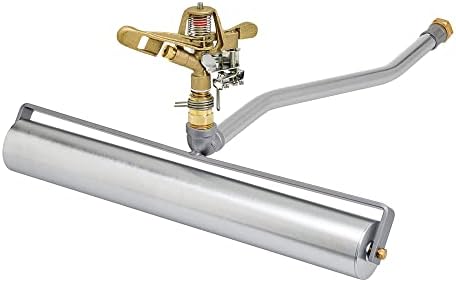 Underhill RollerPro 22-Inch Portable Sprinkler System Base with 3/4-Inch Part Circle Brass Impact Sprinkler, 1-Inch FHT x 1-Inch FPT, A-RP221-SI075P by Underhill