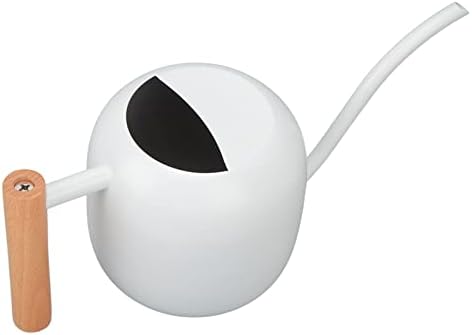 Small Watering Can Watering Pot Jug Stainless Steel Long Spout Rustproof 1200ML Capacity for Indoor Outdoor Plants Garden Home (White) - Image 4