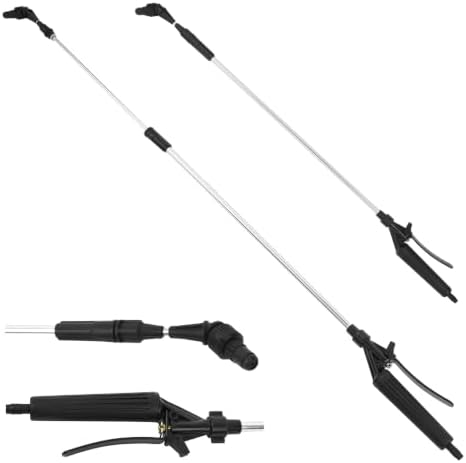 Telescoping Garden Spray Wand, Adjustable Nozzle Aluminum Hose Sprayer - Image 2